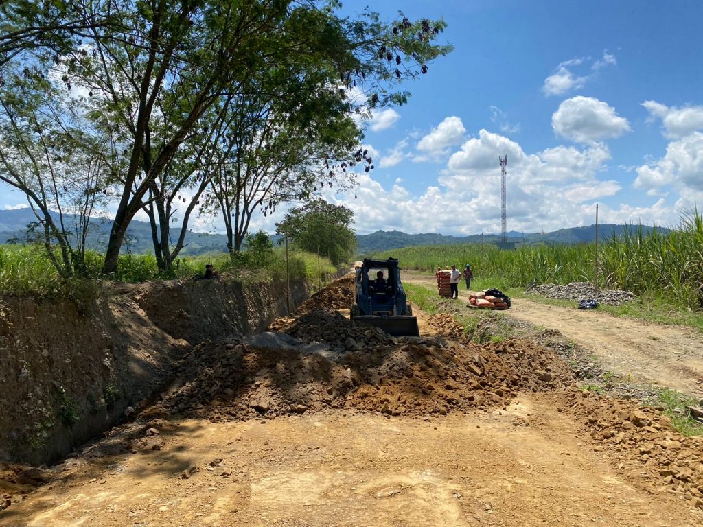 La CARDER avanza con obras de mitigación en la Virginia para enfrentar el Fenómeno de La Niña