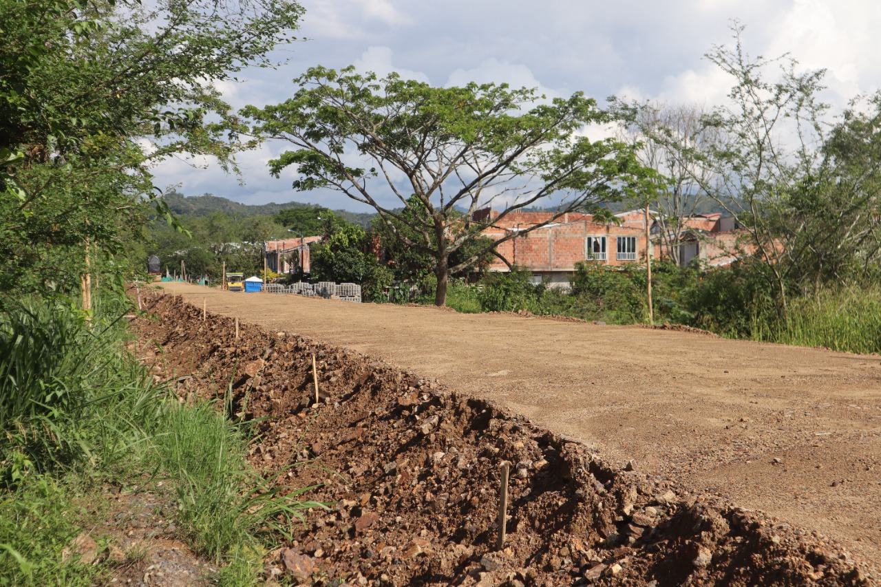 Obras realizadas por la CARDER en La Virginia