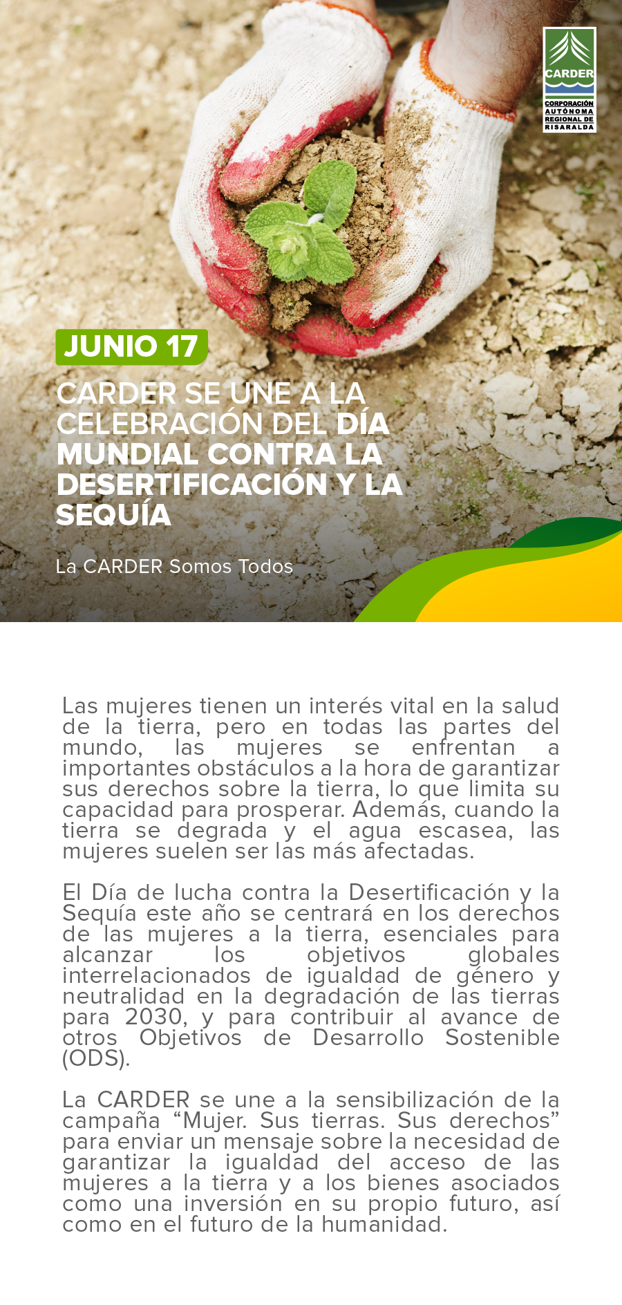 Día Mundial contra la Desertificación y la Sequía