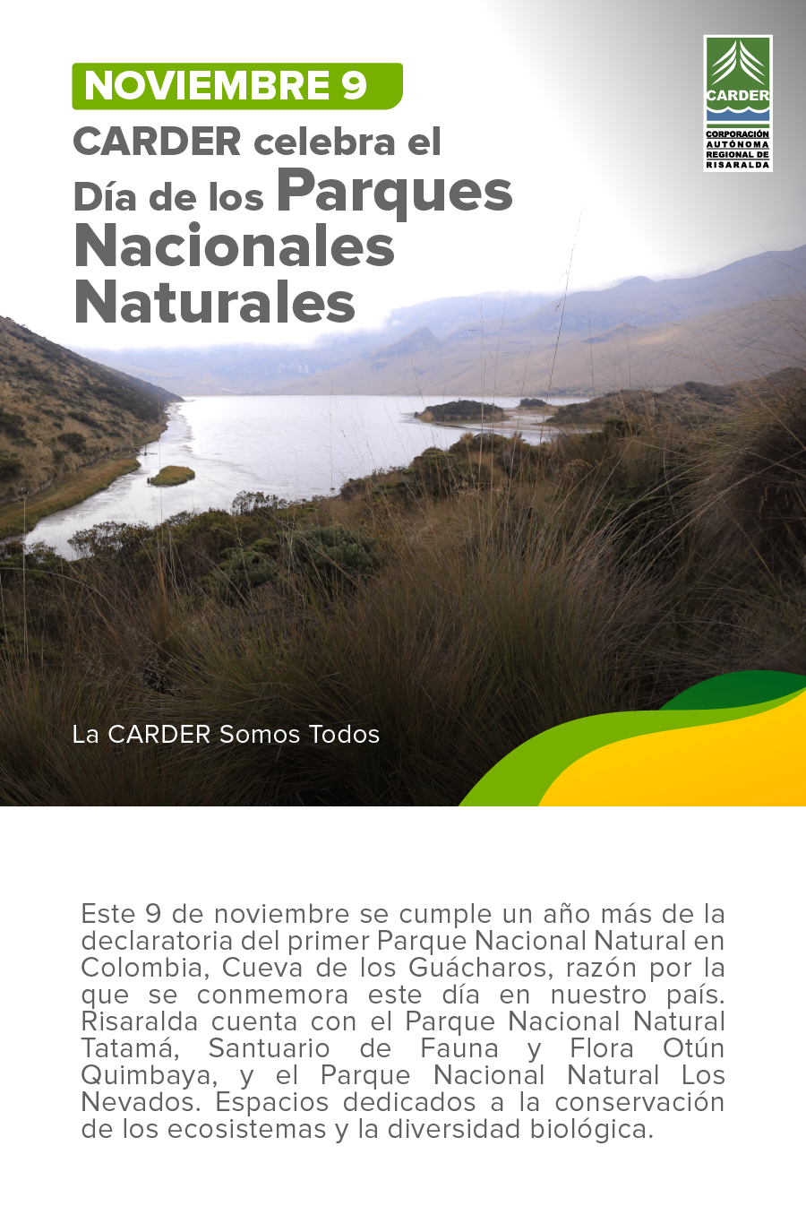 Día de los Parques Nacionales Naturales.