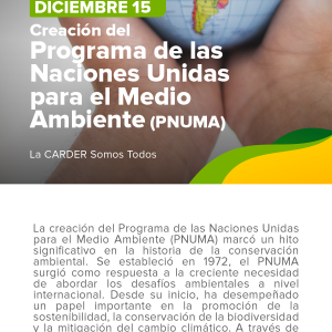 Creación del Programa de las Naciones Unidas para el Medio Ambiente (PNUMA)