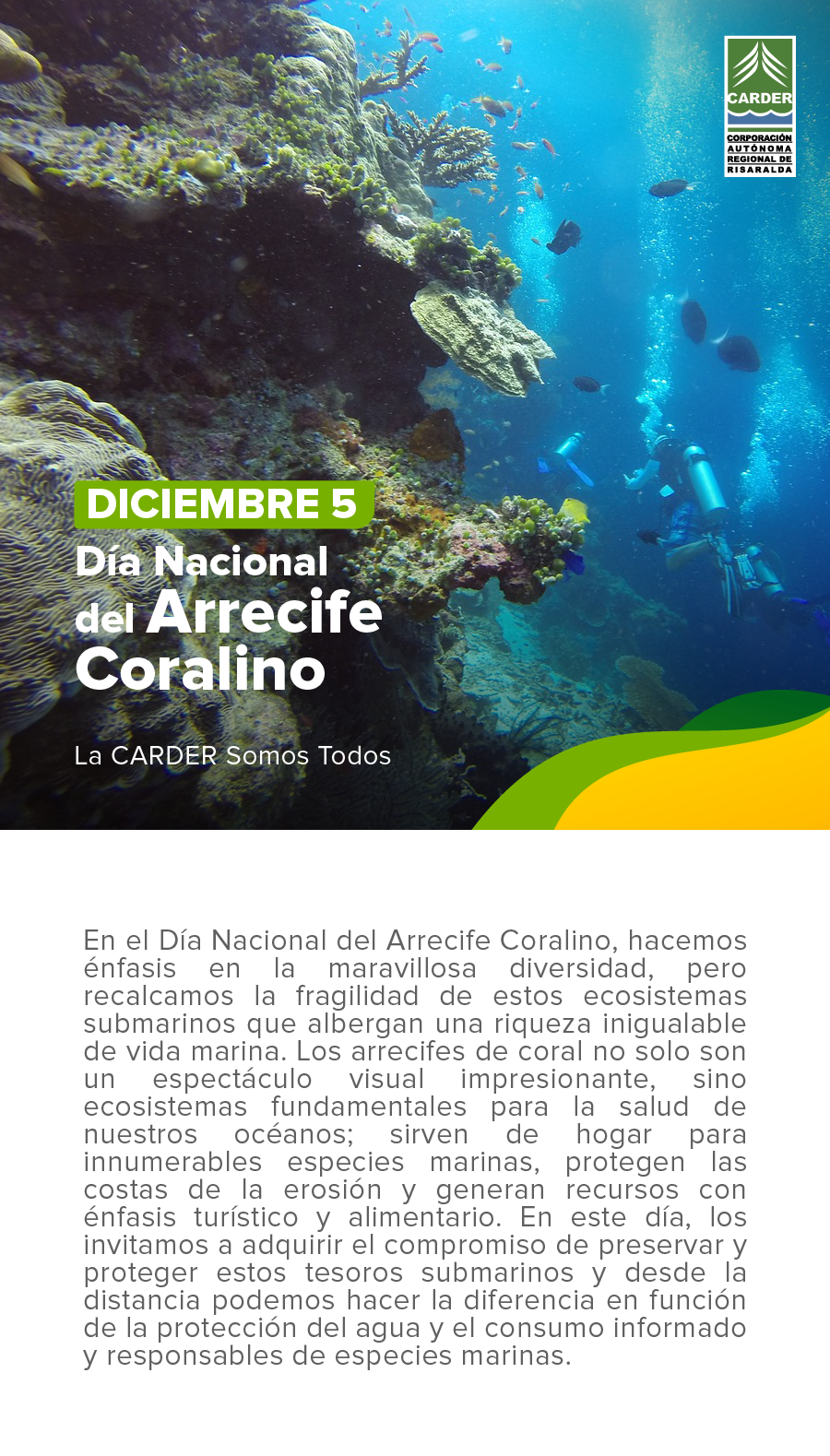 Día Nacional del Arrecife Coralino