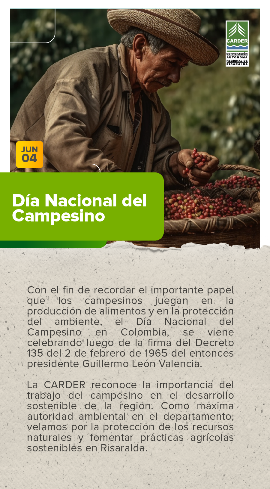 Día Nacional del Campesino.