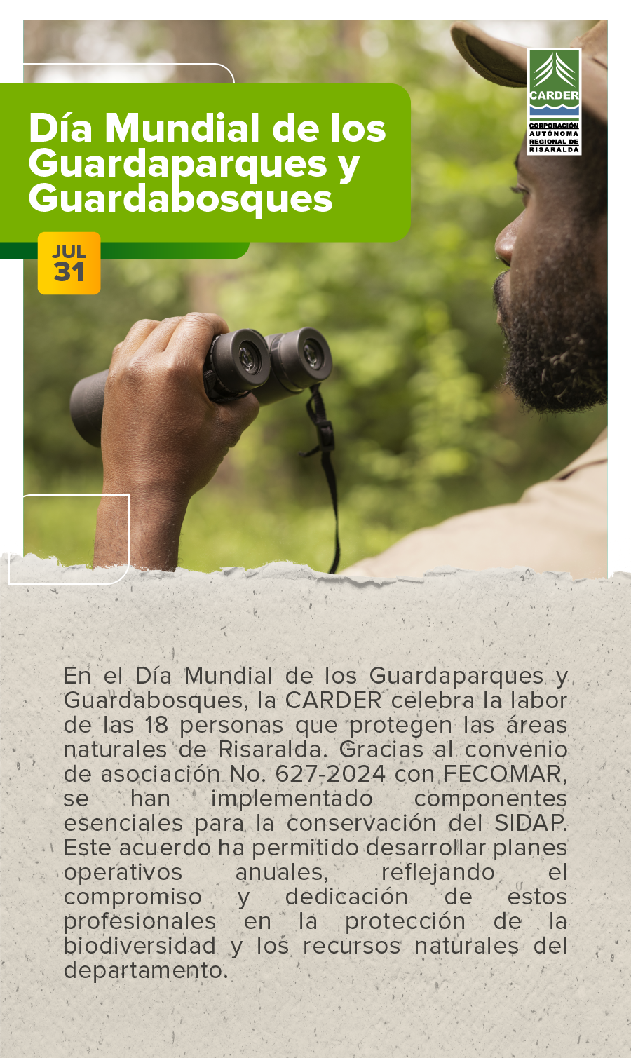 Día Mundial de los Guardaparques y Guardabosques – CARDER