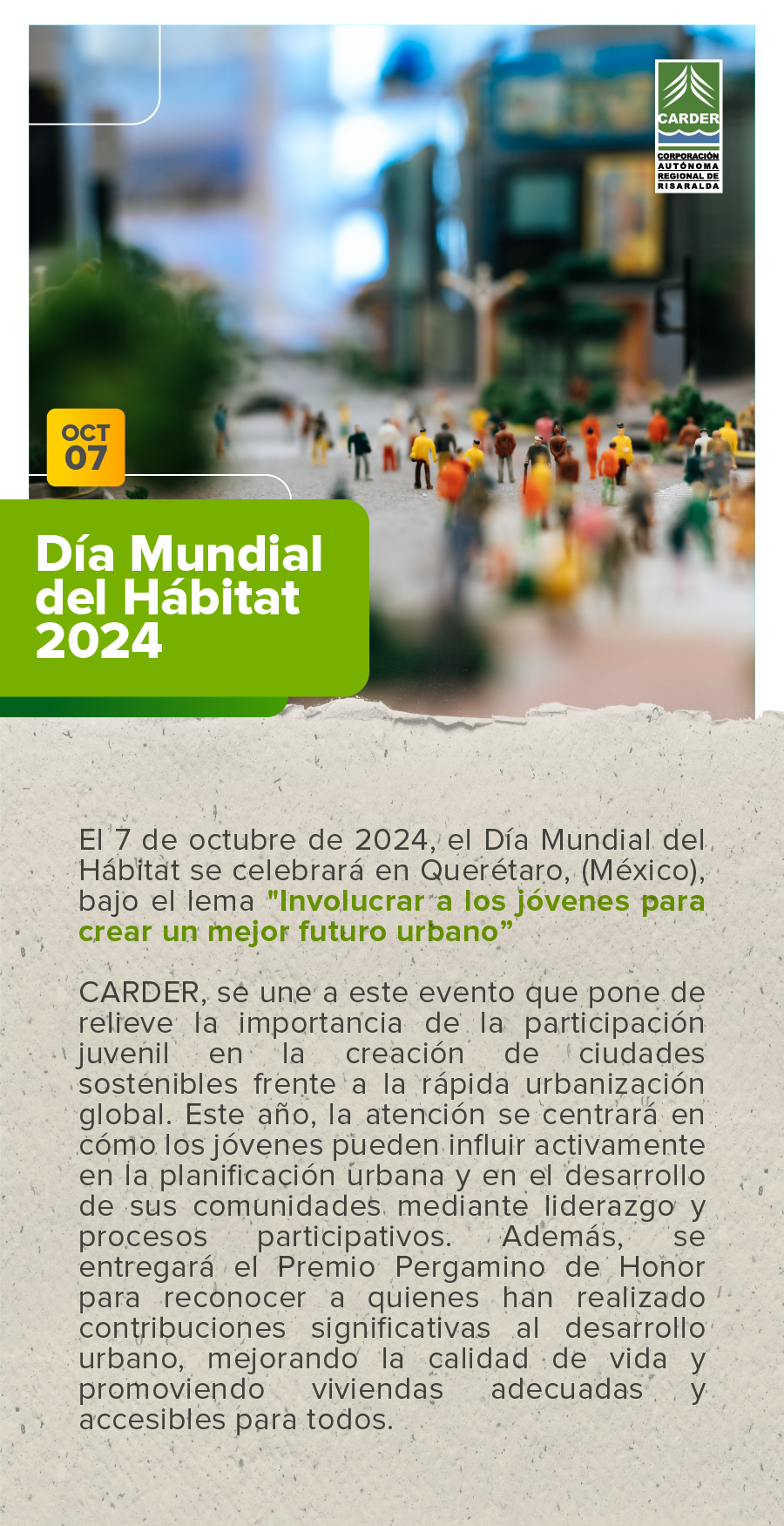 Día Mundial del Hábitat.