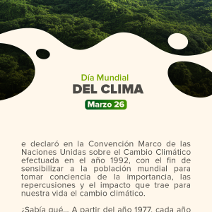Día Mundial del Clima