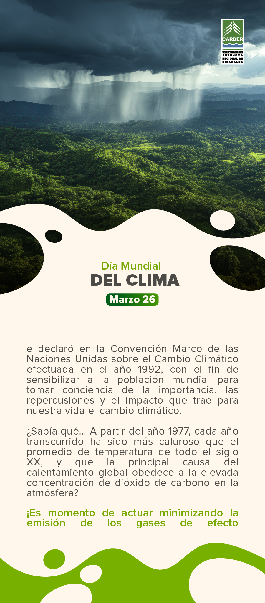 Día Mundial del Clima