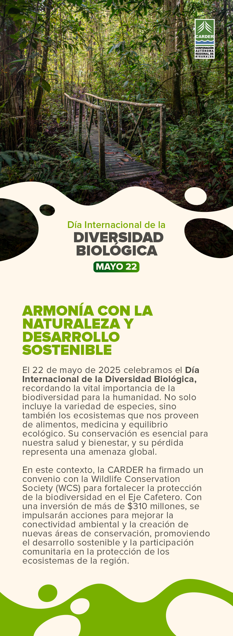 Día Internacional de la Diversidad Biológica.