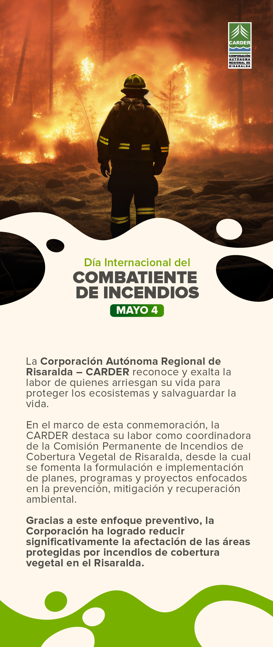 Día Internacional del Combatiente de Incendios Forestales