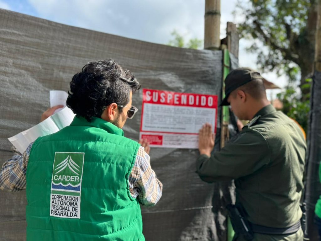 La Carder suspendió la intervención a los recursos naturales en predio de Pereira que estarían adecuando para la construcción de una vivienda en condición de informalidad.