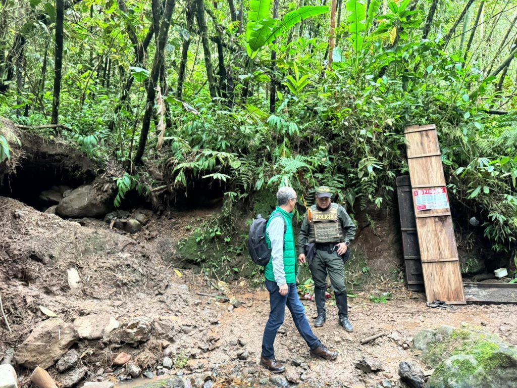 La CARDER suspendió la afectación a los recursos naturales por minería ilegal en Santa Rosa de Cabal