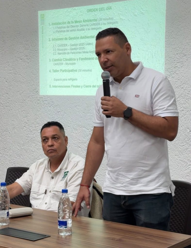 La CARDER realizó con éxito su mesa ambiental en el municipio de Apía