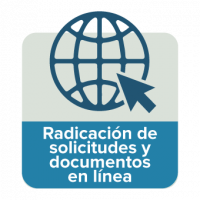 Radicación de solicitudes y documentos en línea